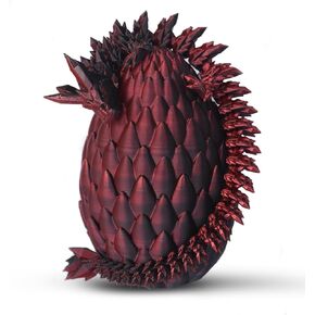 لعبة تنين مطبوعة ثلاثية الأبعاد مقاس 12 بوصة من Crystal Dragon Fidget Executive Desk Dragon Egg