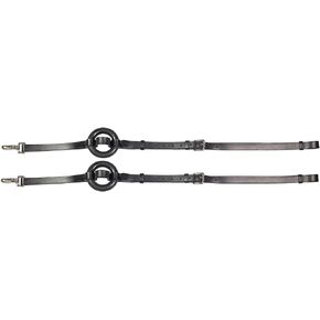 HORZE Leather Side Reins w/Rubber Donuts