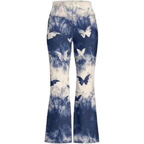 Girls Yoga Pants 5-14 Girls Flared Leggings Kids Yoga Pants Bell Bottom Leggins High Waisted Bootcut Sweatpants