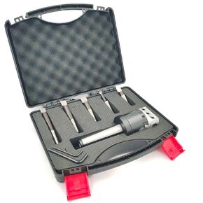 Boring Head 2" for Milling & Lathe Machine 1 Div: 0.0005" & 5 Pcs HSS Boring Bars ((MT3 Shank (M12 x 1.75 Drawbar))