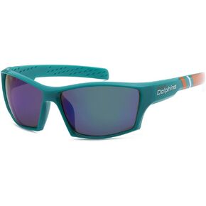 NFL Siskiyou Sports Fan Shop Miami Dolphins Edge Wrap النظارات الشمسية مقاس واحد لون الفريق in Saudi Arabia