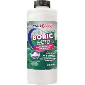حمض البوريك النقي بنسبة 99% - على شكل مسحوق ناعم (2 رطل) - قوة صناعية ممتازة H3BO3 - زجاجة ذات غطاء لولبي مريح in Kuwait