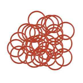 uxcell Silicone O-Ring, 5mm OD, 3mm ID, 1mm Width, VMQ Seal Rings Gasket, Red, Pack of 30