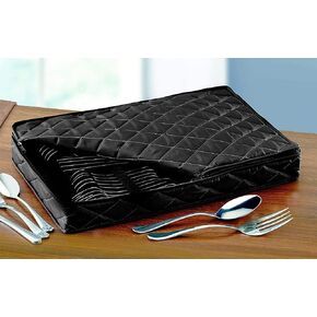 LAMINET 6 Piece Quilted Dinnerware Storage Starter Set - Includes 4 Plate Cases, 1 Cup Case & Platter Case - WHITE in Kuwait