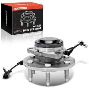 A-Premium Front Wheel Bearing and Hub Assembly with ABS & 6-Lug Compatible with Chevrolet & GMC & Cadillac - 1999-2013 - Silverado 1500, Avalanche 1500, Sierra 1500, Escalade, RWD