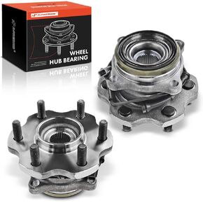 A-Premium 2 x Rear Wheel Bearing and Hub Assembly with ABS & 6-Lug Compatible with Nissan Armada 2017-2020 & Infiniti QX80 2014-2022, QX56 2011-2013