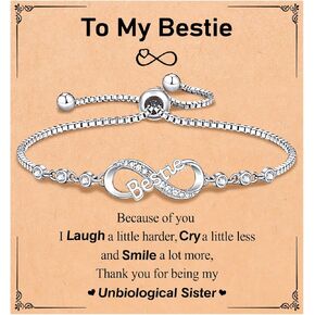 UNGENT THEM Infinity Love Heart Bracelets for Women Girls, Birthday Christmas Valentins's Day Jewelry Gifts for Her