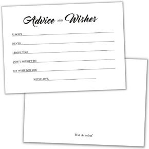 50 Funny Baby Time Capsule Cards with 8x10 Sign - 50 Double-sided Baby Predictions and Advice Cards Suitable as 1st Birthday Party Games or Baby Shower Time Capsule with 8x10 Sign (Time Funny)
