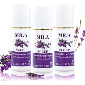 3 Pack Lavender Sleep Pillow Spray Set for Room,Pillow Mist with Lavender Essential Oil, Long-Lasting Line & Fabric Room Spray for Pillows and Sheets, Melatonin Free, 2.7 Fl Oz