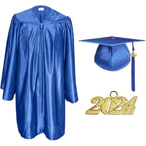 Preschool and Kindergarten Graduation Cap and Gown,Tassel and 2024 Charm