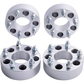 DCVAMOUS 4PC Black 5x5 Hubcentric Wheel Spacers 1 Inch with 1/2" Studs Compatible with Jeep 5 Lug 5x127 for 2007-2018 JK Wrangler (Not JL) | 1999-2010 WJ WK Grand Cherokee | 2006-2010 XK Commander