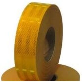Safe Way Traction 2" x 12' Roll 3M Diamond Grade Conspicuity School Bus Yellow Auto Truck Trailer Reflective Safety Tape 983-71