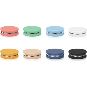 8pcs Hijab Magnetic Pins, Strong Hijab Magnets Multi-Purpose Colorful Magnetic Scarf Clasp Pinless Brooch Hijab Pins Buttons for Women Clothing Dress Scarves (Matte)