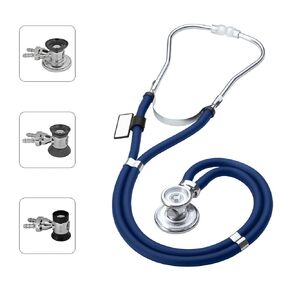 MDF Instruments, Sprague Rappaport Dual Head Stethoscope with Adult, Pediatric, and Infant Convertible chestpiece - 22K Gold Edition - Black (MDF767K-11)