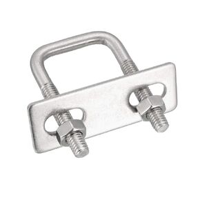 uxcell Square u-Bolts 1.77"(45mm) Inner Width 85mm Length M6 304 Stainless Steel U Bolt with Nuts Frame for Boat Trailer