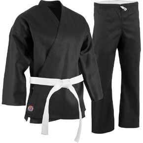 ProForce 6oz Student Karate Gi / Uniform - Black - Size 1