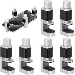 Phone Screen Repair Clamp Tools 6Pcs Adaptable Fastening Clamp Universal Cellphone Screen Clip Holder Frame Fixing Tool Compatible for iPhone, iPad, Mac, PC, Laptops, Tablets, LCD LED Screen