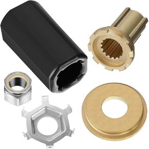 Flo-Torq II Hub Kit for Mercury 60-300 HP Outboard Engine Propeller 15 Spline Verado Mercruiser Alpha Bravo One Drives 835257Q1 835257K1
