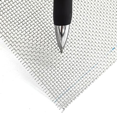 شبكة مطورة من الفولاذ المقاوم للصدأ 13 بوصة × 43.3 بوصة (330 مم × 1100 مم)، 13 شبكة 304 شبكة معدنية، فتحة 1.4 مم شبكة سلكية من الفولاذ المقاوم للصدأ، متينة وسهلة القطع ولا تصدأ أبدًا in Kuwait