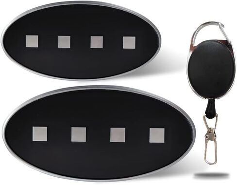 BestEvMod Compatible with Ioniq 5 Morse Code Emblem Front & Rear Set of 2 Carbon Fiber Design (Hollow Out Carbon Fiber) in Saudi Arabia