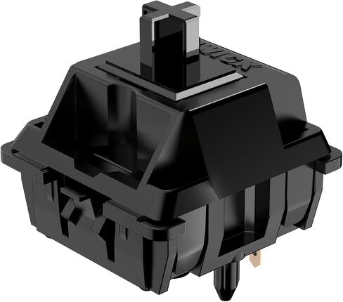 مفتاح JWK Ultimate Black، مفتاح خطي 58.5 جرام، هيكل سموكي ناعم POM Stem 5 دبابيس مفاتيح RGB للوحة المفاتيح الميكانيكية (مفتاح أسود نهائي 58.5 جرام 90 قطعة) in Saudi Arabia