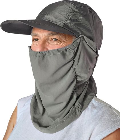 تبريد شبكة الشمس درع الرقبة ثنى تنفس الحرس الجراميق حماية من الأشعة فوق البنفسجية للجنسين الرجال النساء غطاء الوجه قبعة | منتج كوريا in Kuwait