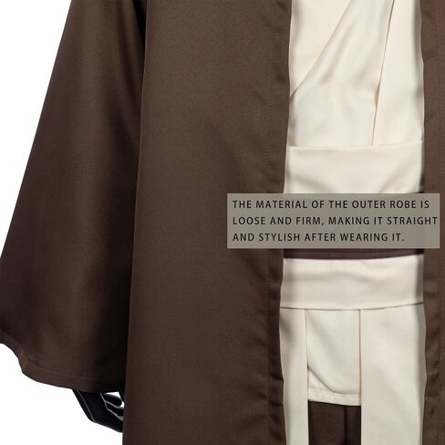 Jedi Costume Obi Wan Kenobi Costume Full Set Jedi Robe Adult Cosplay Halloween Star Costume Cosplay Cloak in Saudi Arabia