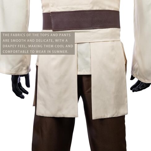 Jedi Costume Obi Wan Kenobi Costume Full Set Jedi Robe Adult Cosplay Halloween Star Costume Cosplay Cloak in Saudi Arabia