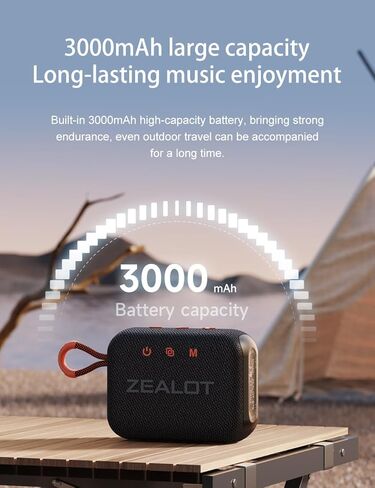 مكبر صوت الشاطئ ZEALOT-S75 - مكبر صوت بلوتوث محمول مقاوم للماء والرمل IPX6، مكبر صوت لاسلكي خفيف الوزن BT 5.2 لأنشطة الشاطئ وحفلات حمام السباحة والتخييم وما إلى ذلك. in Kuwait