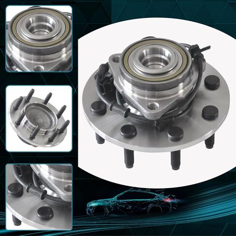 IRONTEK 515089x2 محور العجلة الأمامية ومجموعة المحمل (8 العروة مع ABS) مناسب 2003-2005 لدودج رام 2500؛ 2003-2005 ل دودج رام 3500 2 قطعة in Kuwait