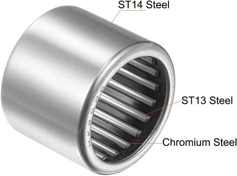 uxcell HK2526 Drawn Cup Needle Roller Bearings, Open End, 25mm Bore, 32mm OD, 26mm Width 42000N Static Load 22500N Dynamic Load 9000rpm Limiting Speed 2pcs in Saudi Arabia