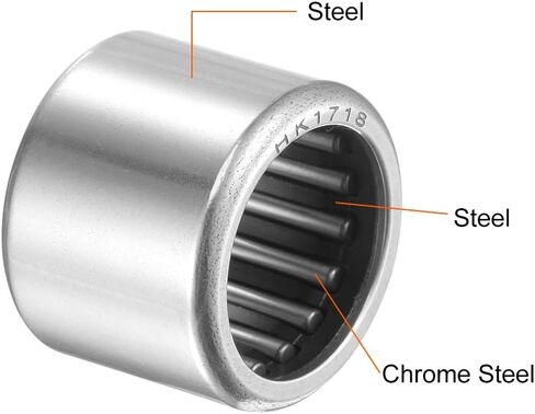 uxcell HK2526 Drawn Cup Needle Roller Bearings, Open End, 25mm Bore, 32mm OD, 26mm Width 42000N Static Load 22500N Dynamic Load 9000rpm Limiting Speed 2pcs in Saudi Arabia