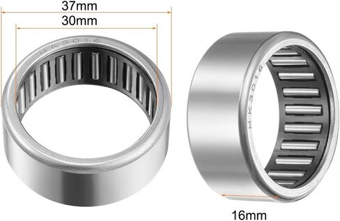 uxcell HK2526 Drawn Cup Needle Roller Bearings, Open End, 25mm Bore, 32mm OD, 26mm Width 42000N Static Load 22500N Dynamic Load 9000rpm Limiting Speed 2pcs in Saudi Arabia
