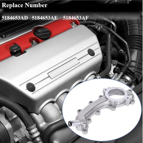 مخرج مياه يناسب سيارات 2011-2021 Jeep Dodge RAM Chrysler 3.6L V6 - Grand Cherokee Journey Grand Caravan Town & Country 200 300 RAM 1500 مخرج مياه المحرك 5184653AF in Saudi Arabia