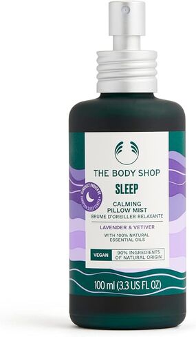 رذاذ الوسادة المهدئ للنوم من ذا بودي شوب، زيت اللافندر العطري وزيت نجيل الهند العطري - رذاذ يساعدك على النوم - 3.3 أونصة in Kuwait