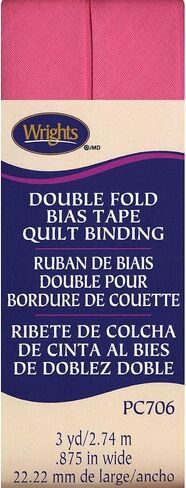 Wright Products Wrights Double Fold Quilt Binding 7/8" X3yd, Candy Pink in Saudi Arabia