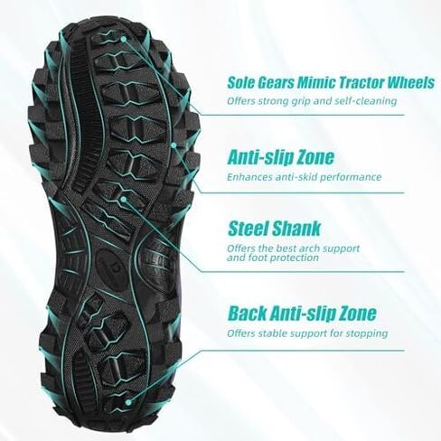 أحذية مطاطية D DRYCODE للنساء مع ساق فولاذية، أحذية مطر دافئة مقاومة للماء من النيوبرين 6 مم، أحذية صيد للعمل في الطين في الهواء الطلق، أزرق مائي، مقاس 5-11 in Kuwait