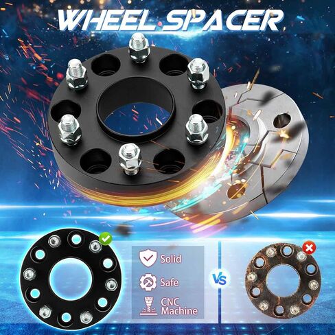 6x5.5 Hubcentric Wheel Spacers 2in 6x139.7 Wheel Adapter Forged 6 Lugs fit for Chevrolet Avalanche 2007-2013 Express 1500 2003-2014 GMC Yukon 2000-2021 78.1mm Bore M14x1.5 Studs 4pcs in Saudi Arabia