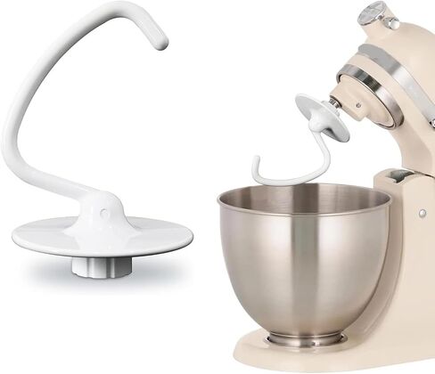 K45DH Coated Dough Hook for Kitchen-Aid Mixer, Bread Attachment for Kitchen Aid K45 K45SS KSM90 KSM150 Tilt-Head Stand Mixers, 4.5/5.0 Quart Bowel in Saudi Arabia