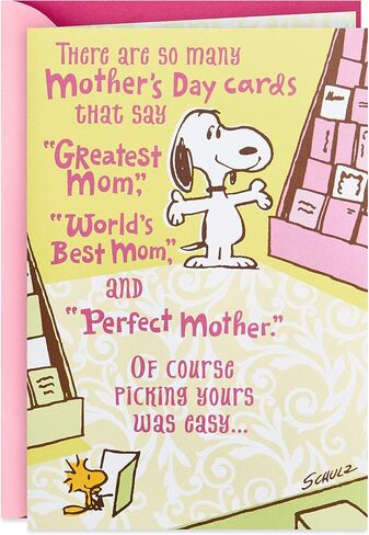 Hallmark Funny Mother's Day Card for Mom (Snoopy and Woodstock, Mini Cards Inside) in Saudi Arabia