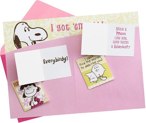 Hallmark Funny Mother's Day Card for Mom (Snoopy and Woodstock, Mini Cards Inside) in Saudi Arabia