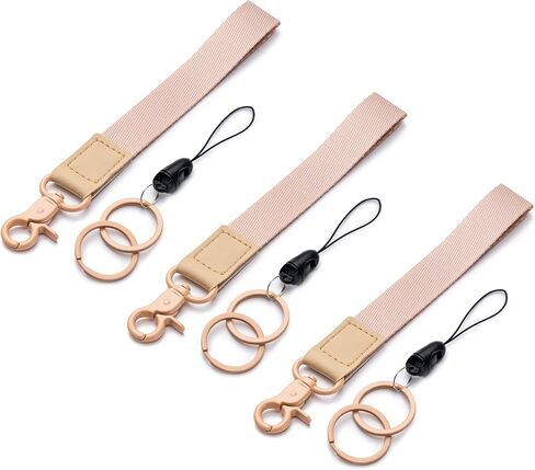 CADONO Hand Wrist Lanyard Key Chain Holder,Wristlet Keychain for Women and Men,Car Keys ID Badges,CuteWristlet Lanyard Wallet in Saudi Arabia