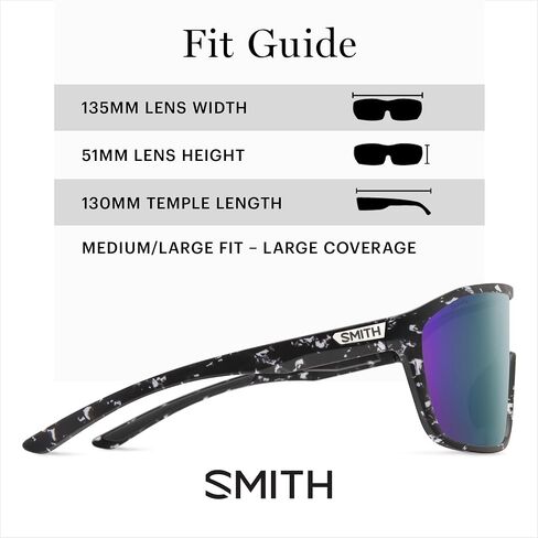 SMITH Boomtown Sunglasses with ChromaPop Shield Lens – Performance Sports Active Sunglasses – For Men & Women in Saudi Arabia