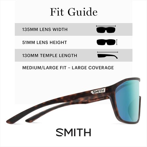 SMITH Boomtown Sunglasses with ChromaPop Shield Lens – Performance Sports Active Sunglasses – For Men & Women in Saudi Arabia