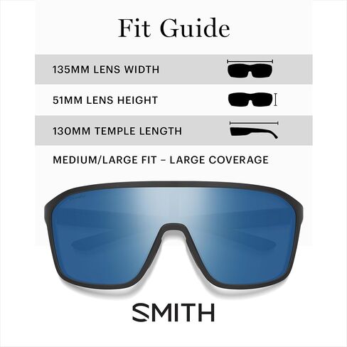 SMITH Boomtown Sunglasses with ChromaPop Shield Lens – Performance Sports Active Sunglasses – For Men & Women in Saudi Arabia