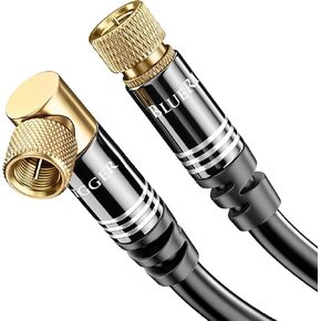 BlueRigger 2-Way Coaxial Cable Splitter (RG6 Compatible, F-type, 2.3GHZ 5-2300MHz) Digital Signal Female Coax Splitter - Works with Satellite, Antenna, HDTV, Amplifier, CATV Cable TV in Kuwait