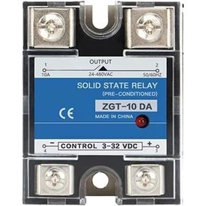 CG 10A 25A 40A 60A 80A 100A Single Phase DC Control AC 220V Solid State Relay Heat Sink 3-32VDC to 24-480VAC Plastic Cover SSR(80DA) in Saudi Arabia