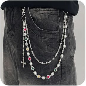 سلاسل السراويل الشارع الشهير للرجال - الطبقات الذهب لهجة / سلاسل المحفظة الجينز سلسلة الجيب، الأزياء الشرير مجوهرات التبعي in Kuwait
