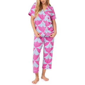 Trina Turk womens X Short Sleeve Classic Stretch Jersey Cropped Pj Set in Saudi Arabia
