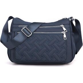 Crossbody Bag for Women Shoulder Handbag Nylon Multi-Pocket Bags Lightweight Work Travel Messenger Bag in Kuwait
